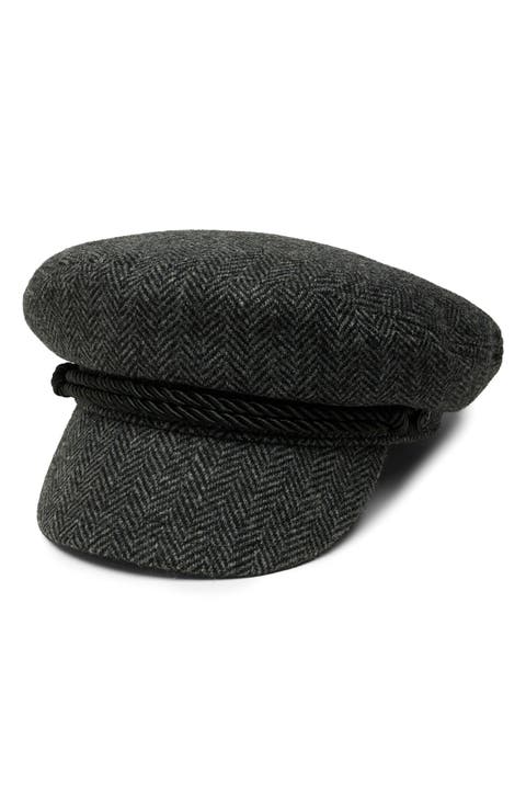Blair Herringbone Wool Fisherman Cap