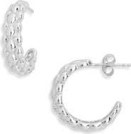 ARGENTO VIVO Pinecone Textured Hoop Earrings