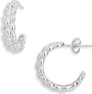 ARGENTO VIVO Pinecone Textured Hoop Earrings