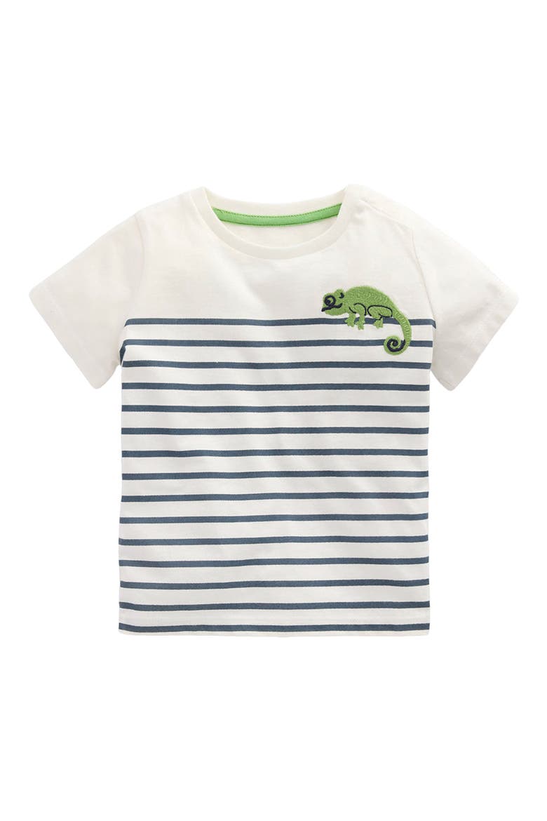 Chameleon Stripe Cotton T-Shirt, Main, color, BLUE STRIPE CHAMELEON