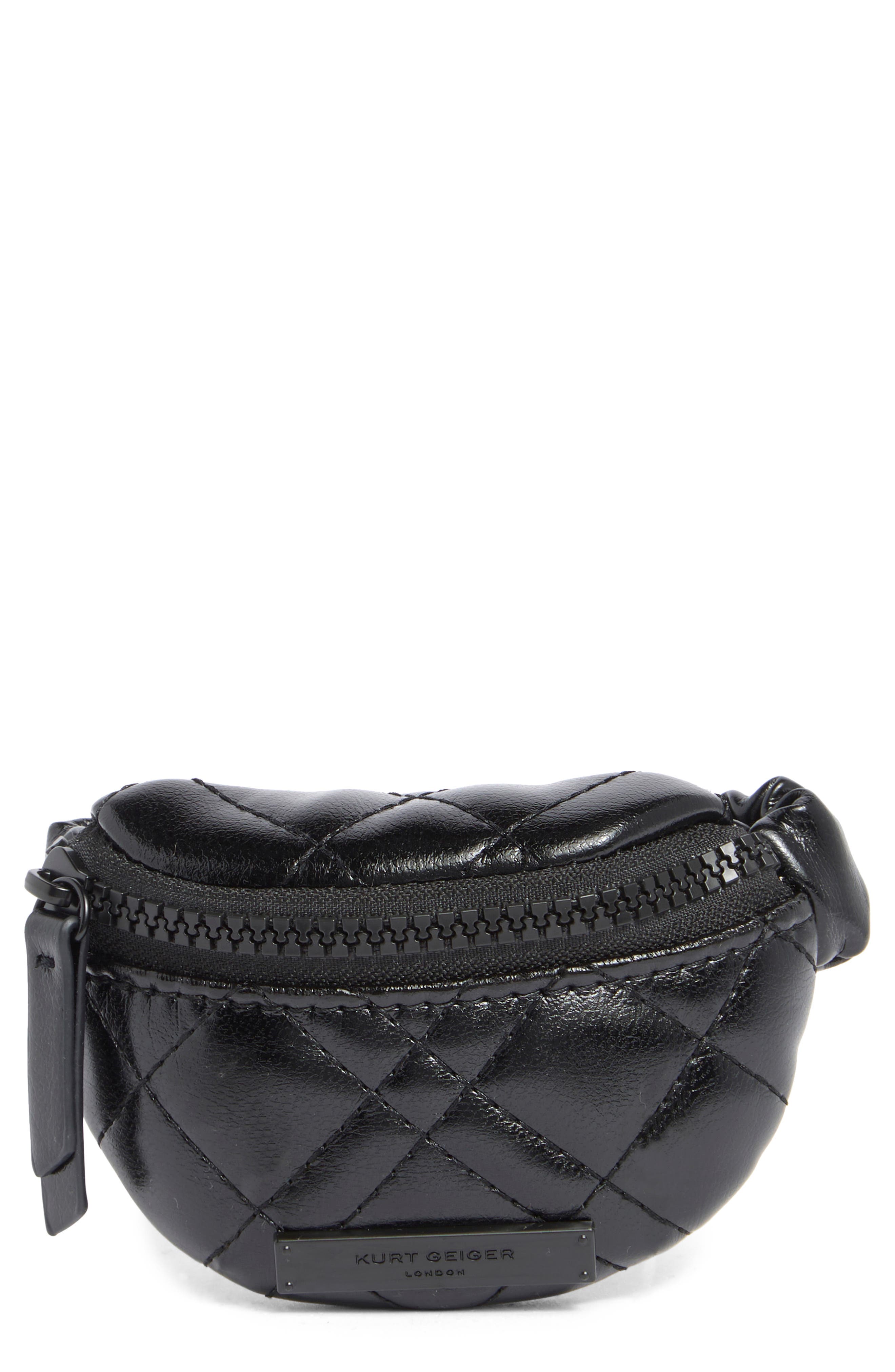 Kurt Geiger London Brixton Quilted Leather Wristlet