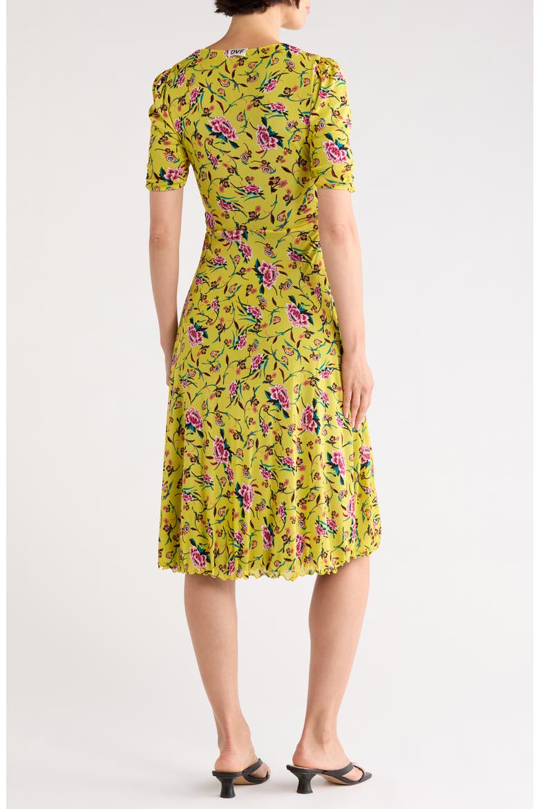 Koren Ruched Dress, Alternate, color, DANCING ROSE MIX