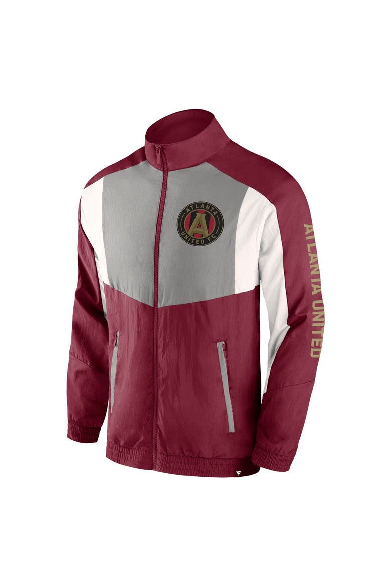 Men's Fanatics Branded  Red Atlanta United FC Net Goal Raglan Full-Zip Track Jacket, Alternate, color, Red
