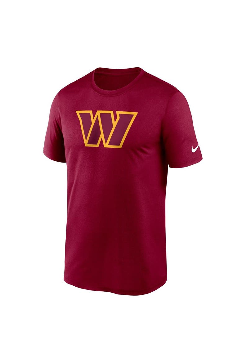 Men's Nike  Burgundy Washington Commanders Legend Logo Performance T-Shirt, Alternate, color, Burgundy