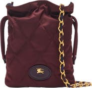 Burberry Quilted Twill Chain Pouch