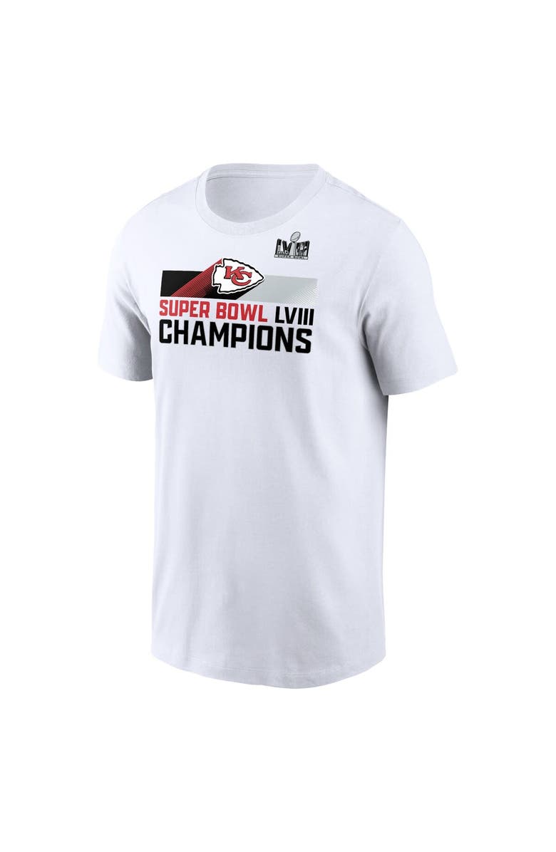 Nike Men's Nike White Kansas City Chiefs Super Bowl LVIII Champions Roster T-Shirt, Alternate, color, 