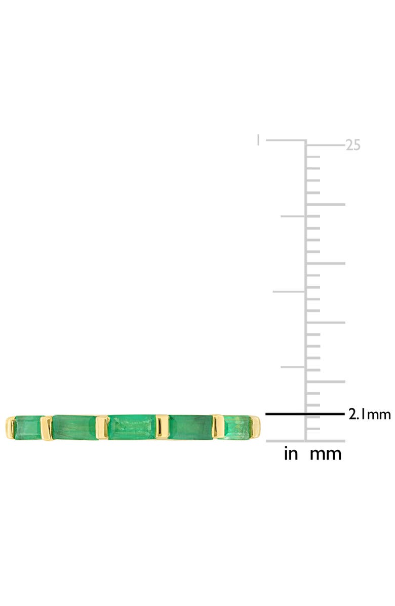 Julianna B. Gemstone Birthstone Anniversary Band 10k, Alternate, color, Emerald/Yellow Gold