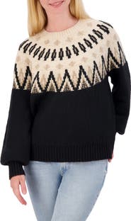 Lucky Brand Fair Isle Crew Sweater