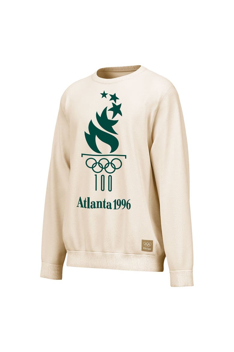 Men's Outerstuff Cream Atlanta 1996 Summer Olympics Puff Emblem Sweatshirt, Alternate, color, Cream