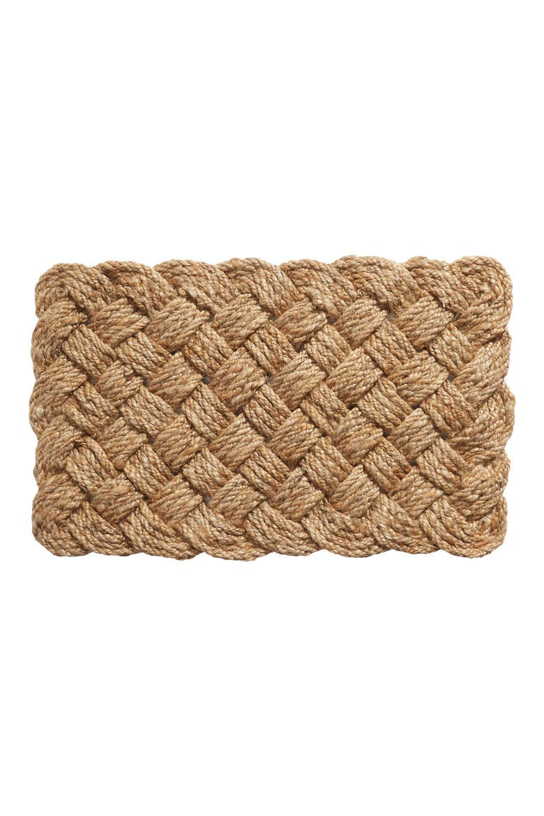 Woven Jute Door Mat, Main, color, NATURAL