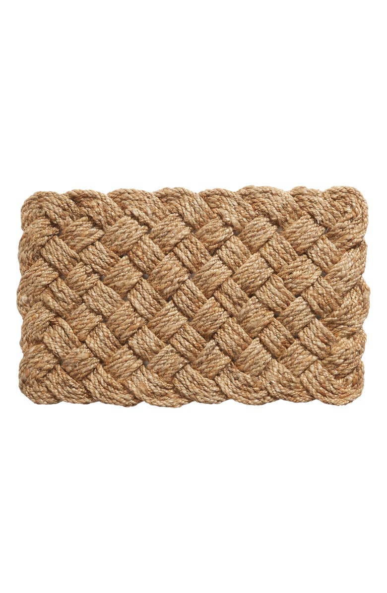 Rachel Parcell Woven Jute Door Mat, Main, color, 