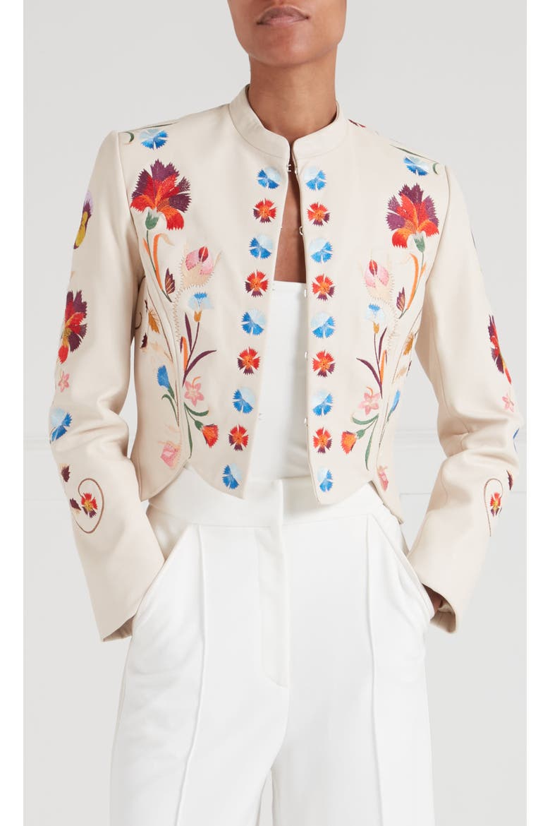 Toledo Fitted Jacket, Alternate, color, Ivory