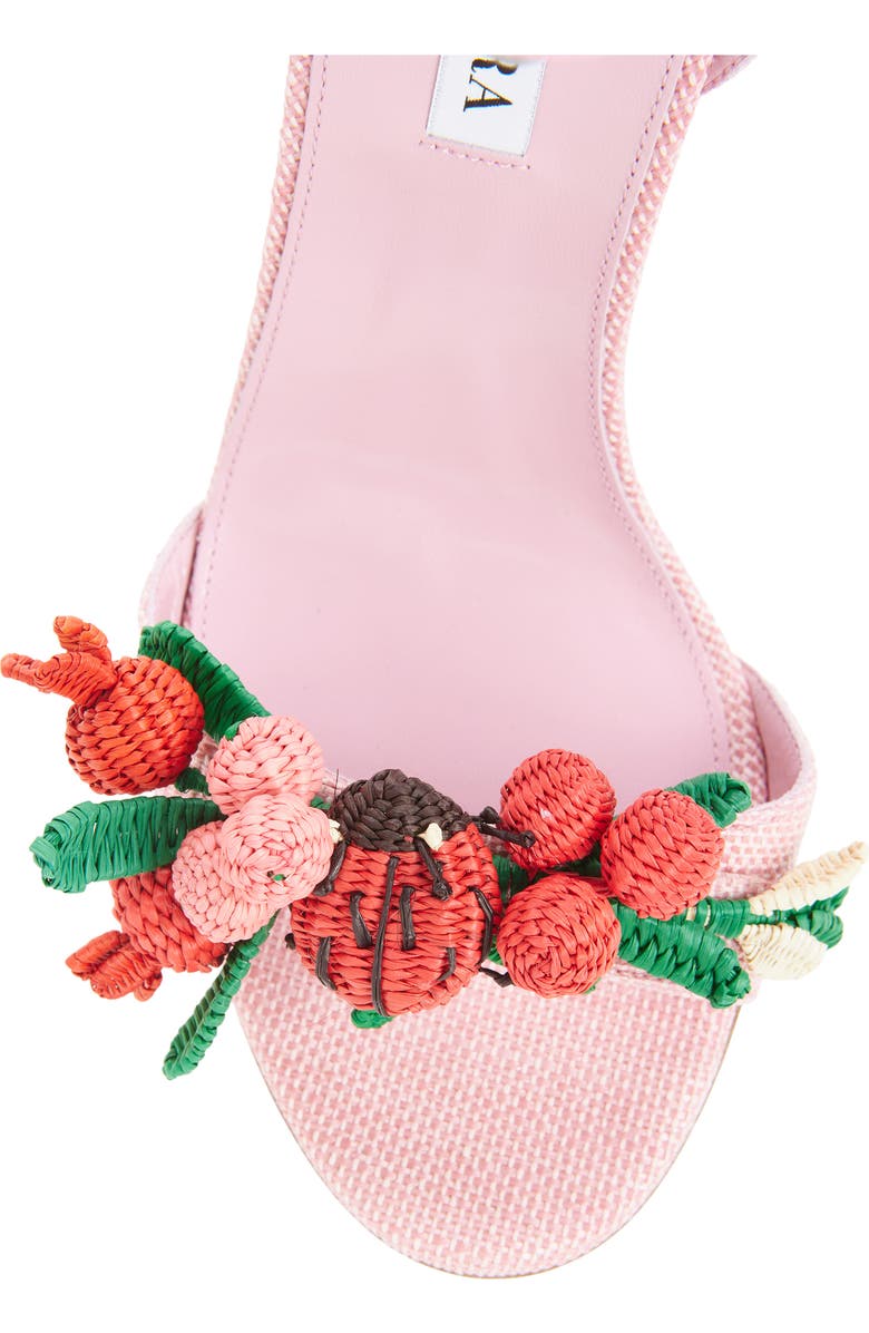 Aquazzura Botanica Slingback Sandal, Alternate, color, Watermelon Sorbet