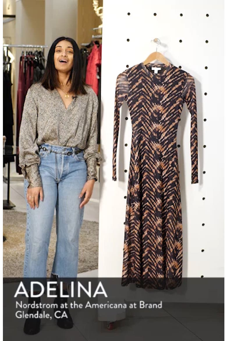 Tie Dye Mesh Midi Dress video