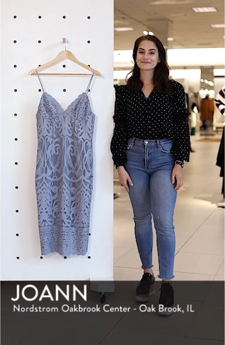 Gia Embroidered Mesh Cocktail Dress, sales video thumbnail