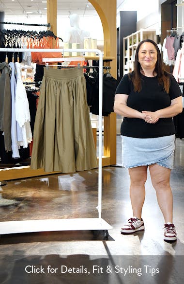 Nordstrom Smocked Cotton Midi Skirt Nordstrom