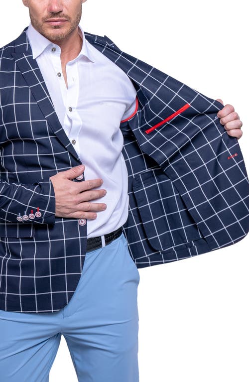 Maceoo Descartes Ascension2115 Unconstructed Blazer In Blue