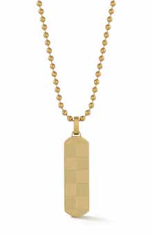 Yield of Men Men's Dog Tag Pendant Necklace