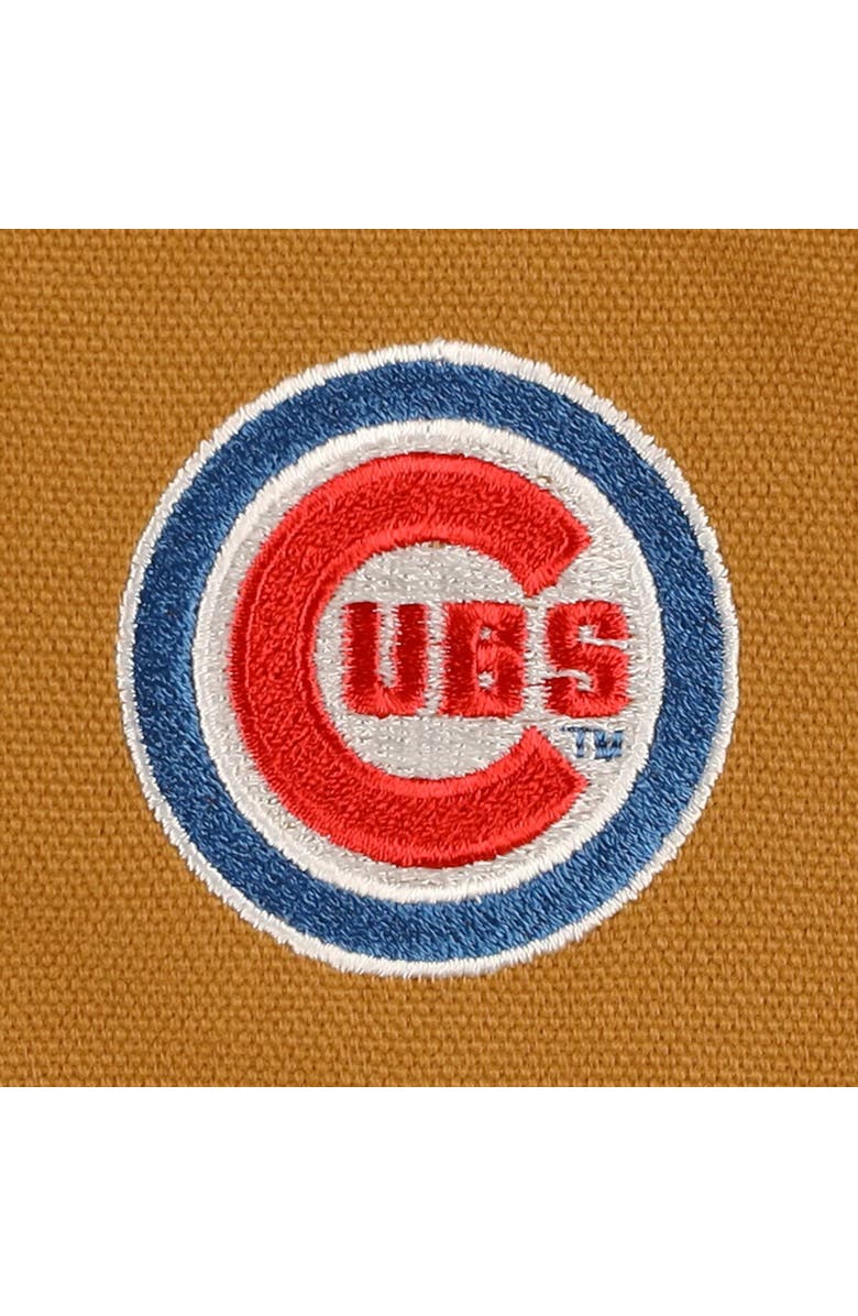 DUNBROOKE Men's Dunbrooke Brown Chicago Cubs Dakota Work Full-Zip Hoodie Jacket, Alternate, color, Brown