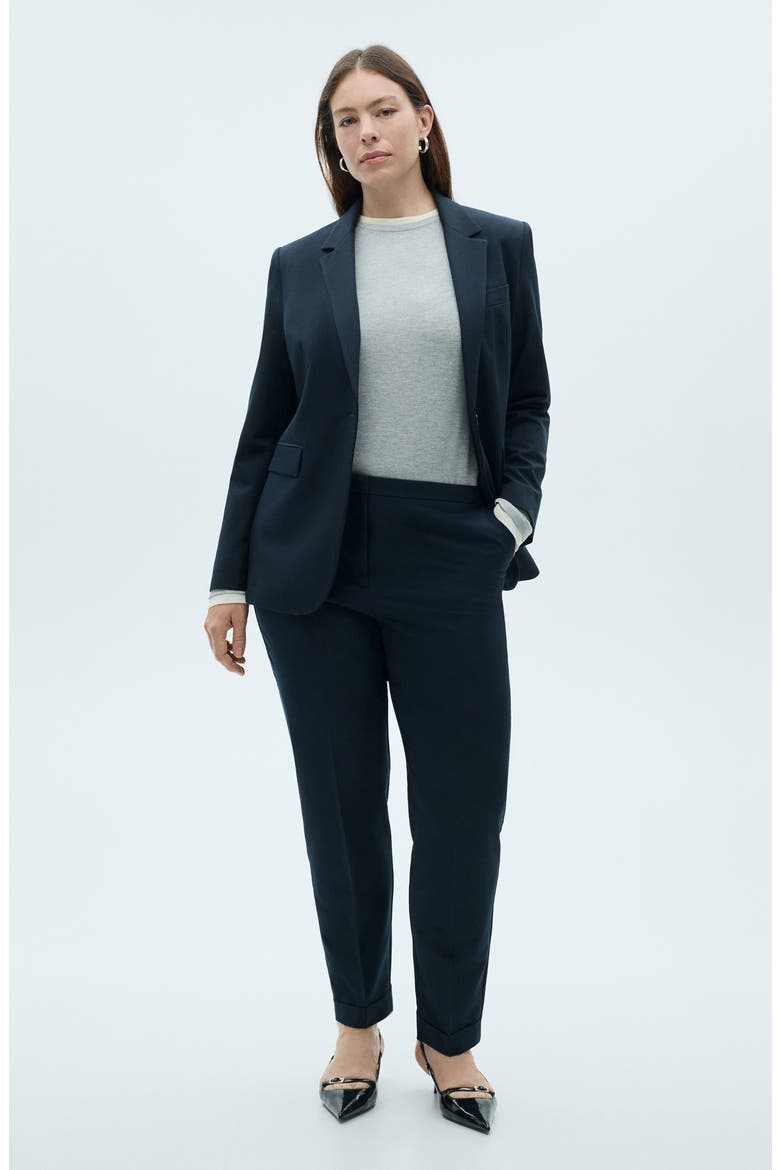 Straight Leg Suit Pants, Alternate, color, DARK NAVY