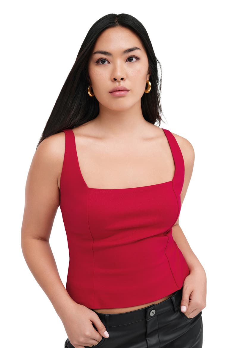 Anya Crop Camisole, Alternate, color, RED