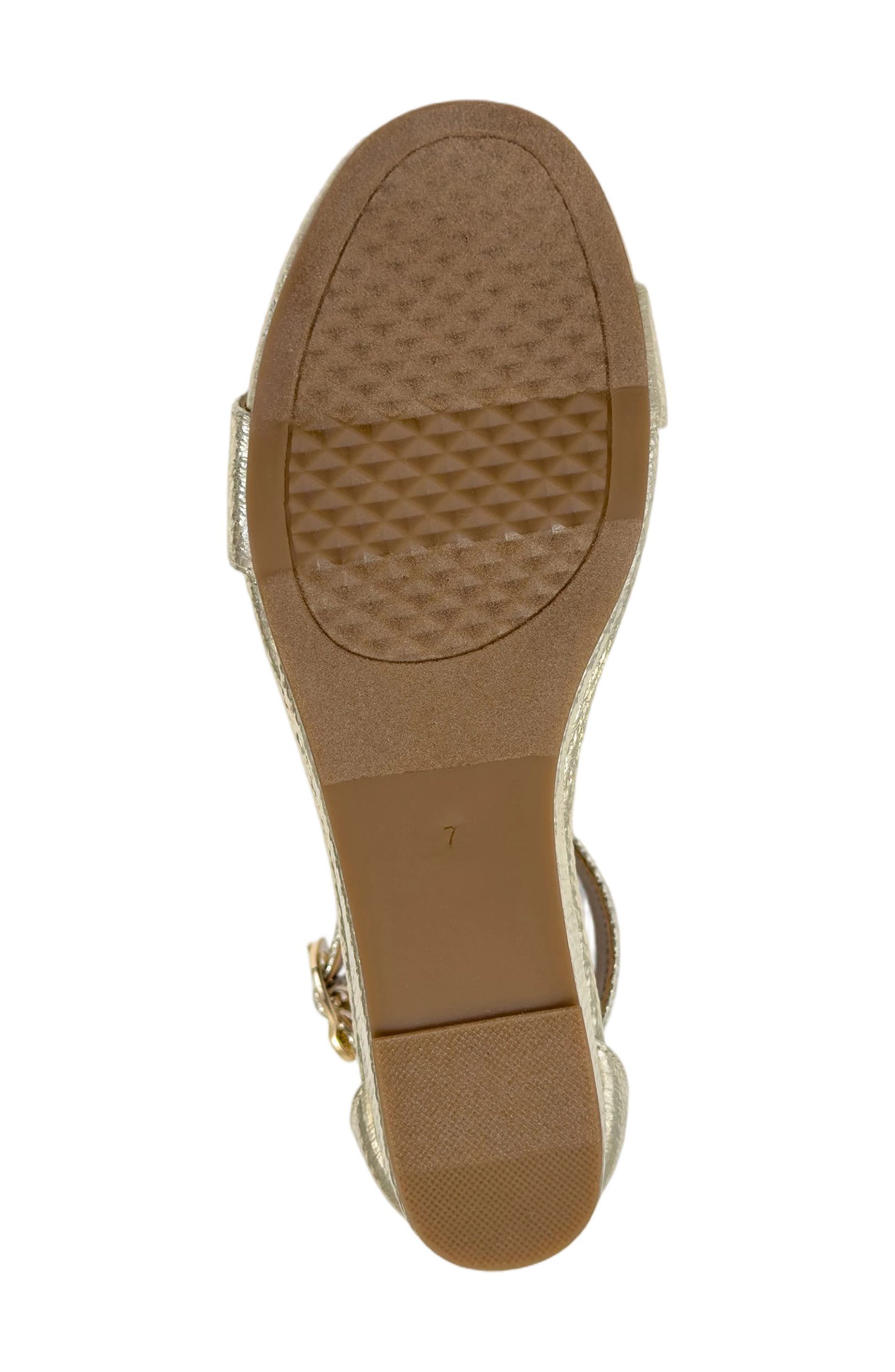Willis Wedge Heel Sandal, Alternate, color, SOFT GOLD