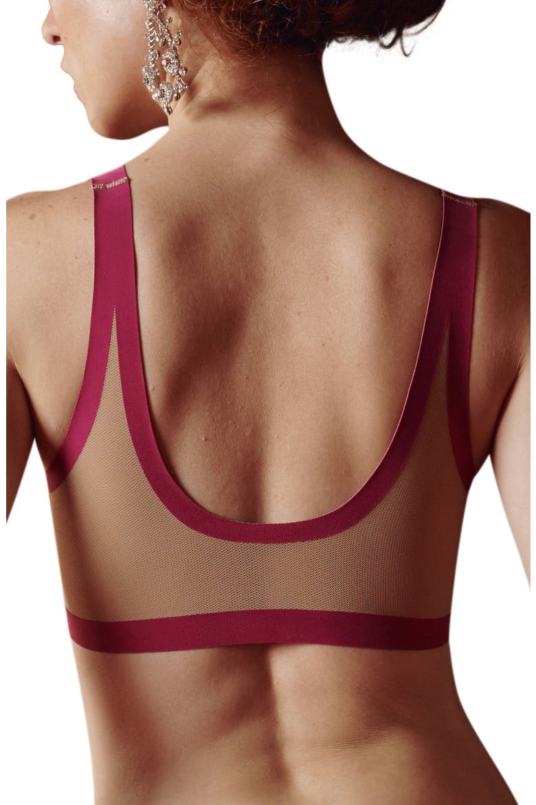 Sheer Mesh Bralette, Alternate, color, TAUPE