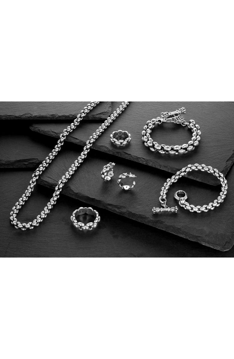 King Baby Studio Medium Infinity Link Ring, Alternate, color, Silver