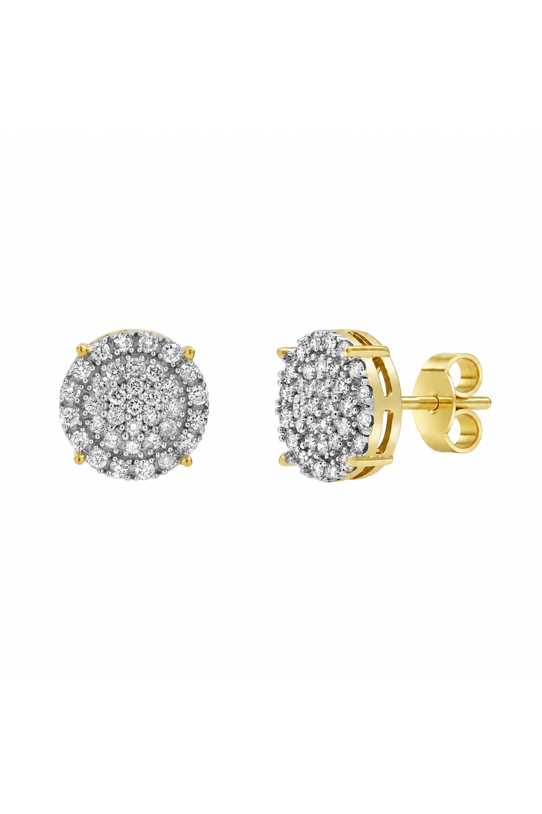 High Roller 14K Yellow Gold Diamond Stud Earrings - 0.70ct., Alternate, color, 14K Yellow Gold