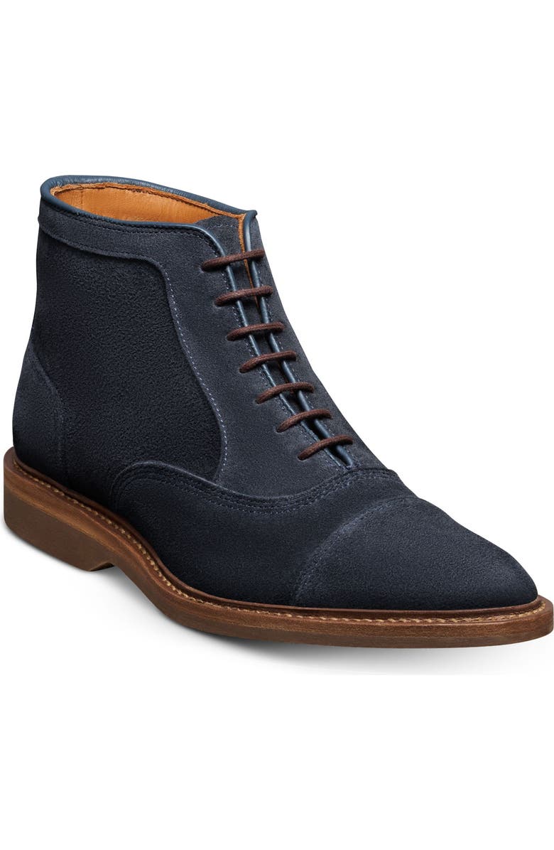 Allen Edmonds Park Avenue Verse Cap Toe Oxford Boot, Main, color, Navy
