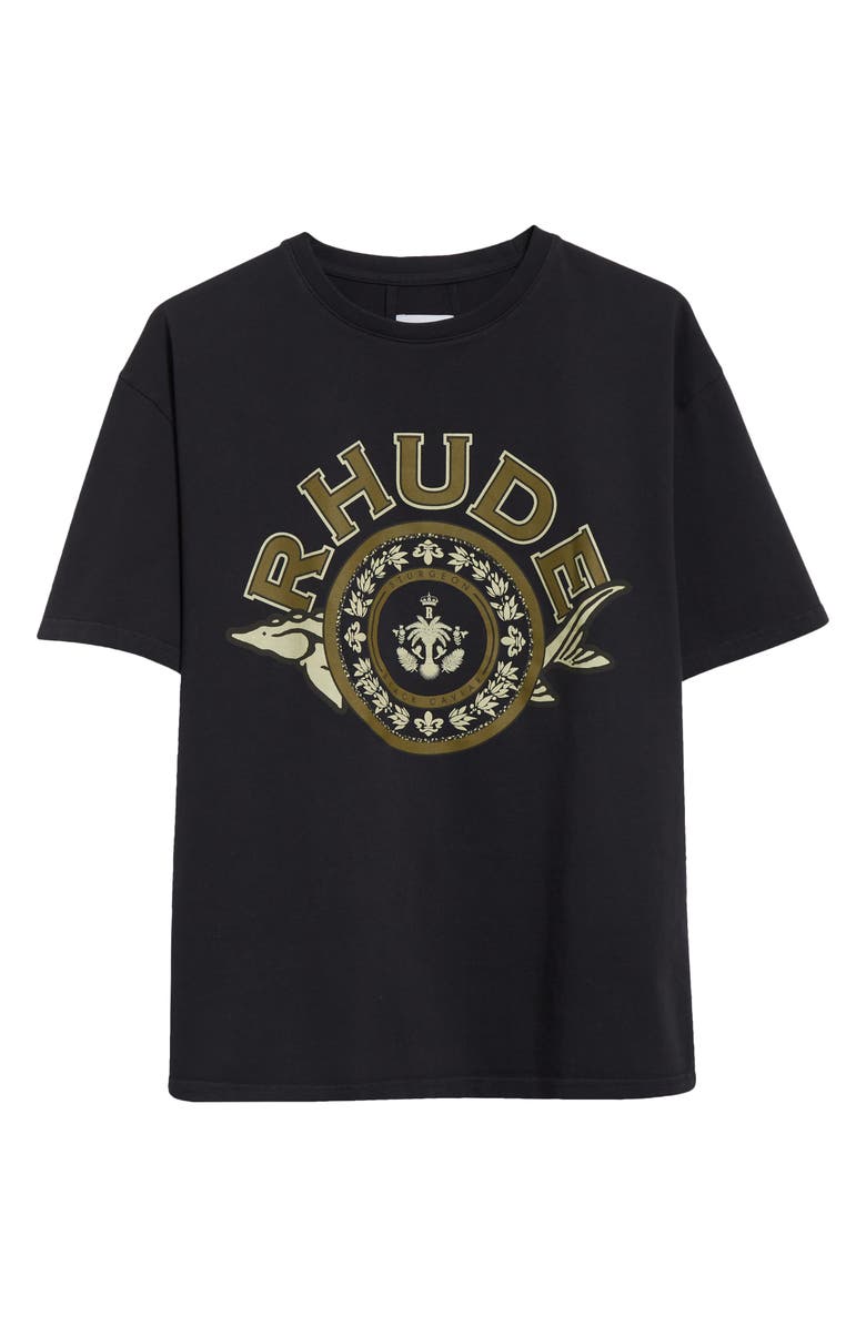 Rhude Black Caviar Graphic T-Shirt, Alternate, color,