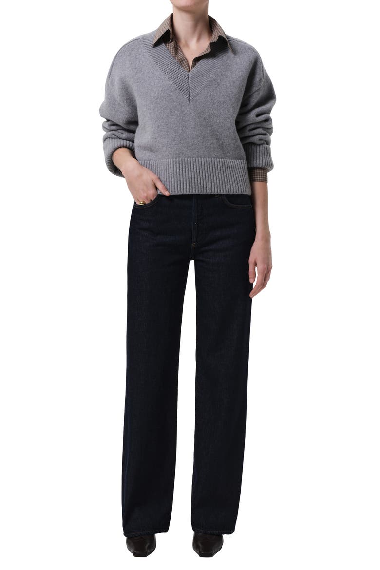 Annina High Waist Straight Leg Jeans, Alternate, color, JUNO (MD INDIGO)