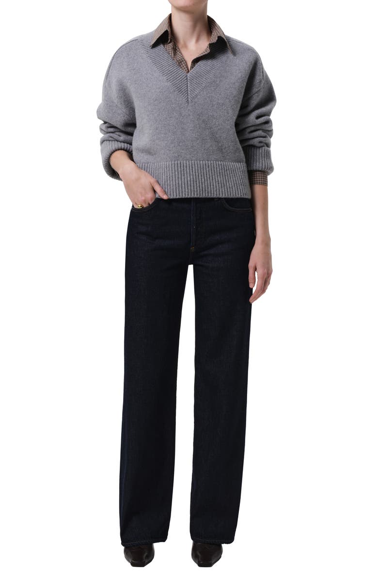 Citizens of Humanity Annina High Waist Straight Leg Jeans, Alternate, color, Juno (Md Indigo)