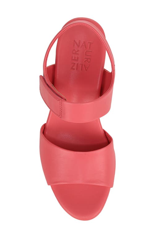 Naturalizer Imani Slingback Platform Wedge Sandal In Sunset Coral