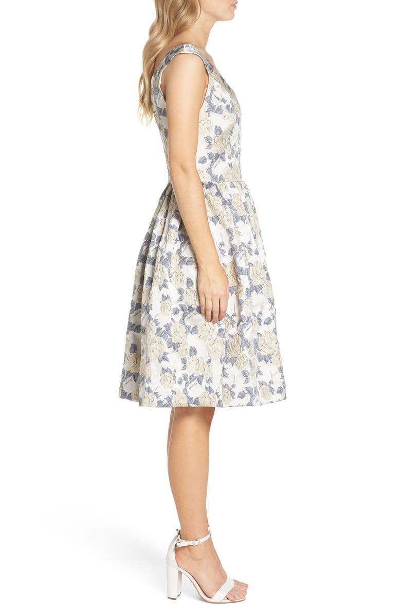 Gal Meets Glam Collection Ava Fit & Flare Dress, Alternate, color,