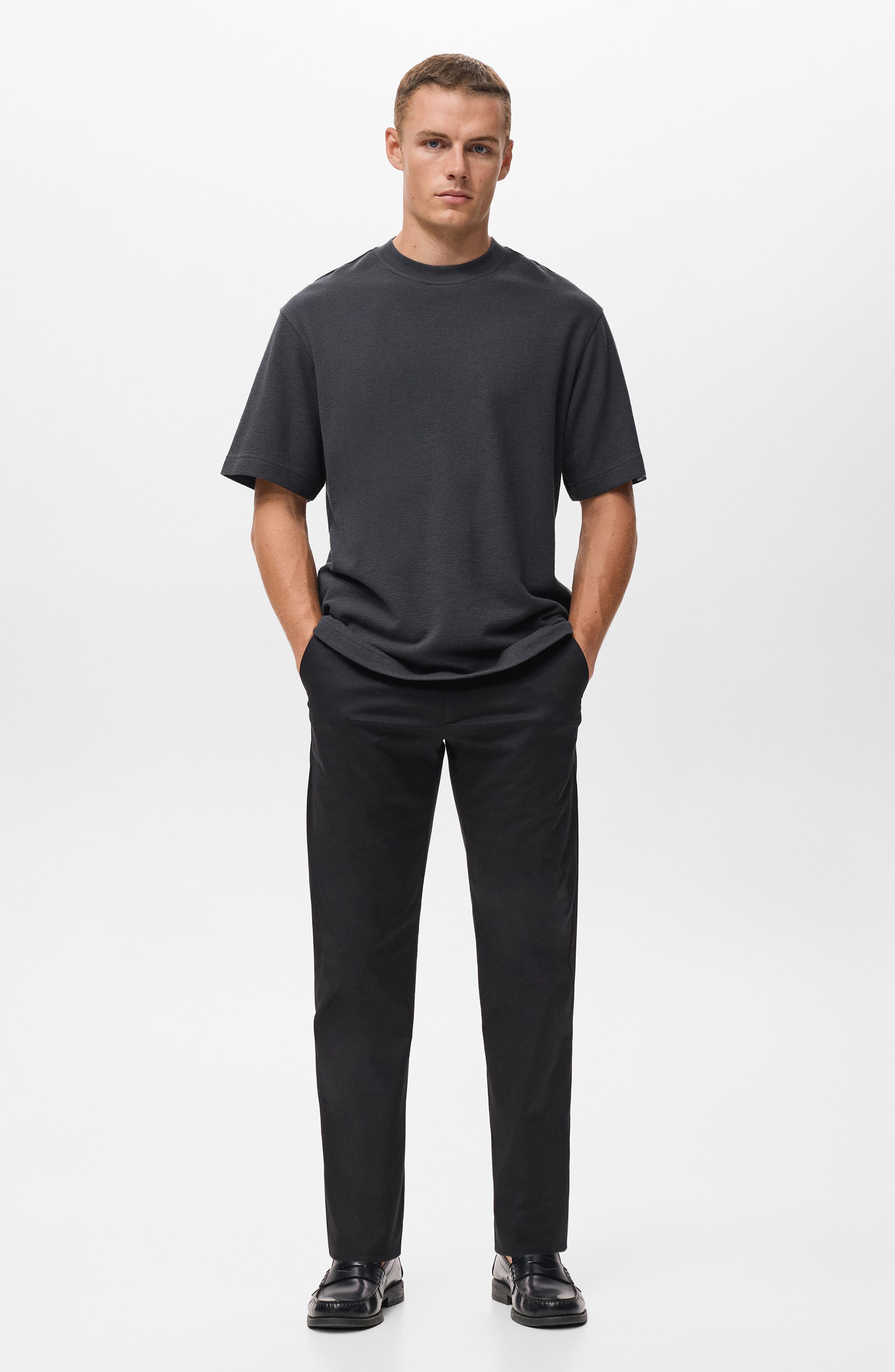 Cotton Fleece Crewneck Top - image 2