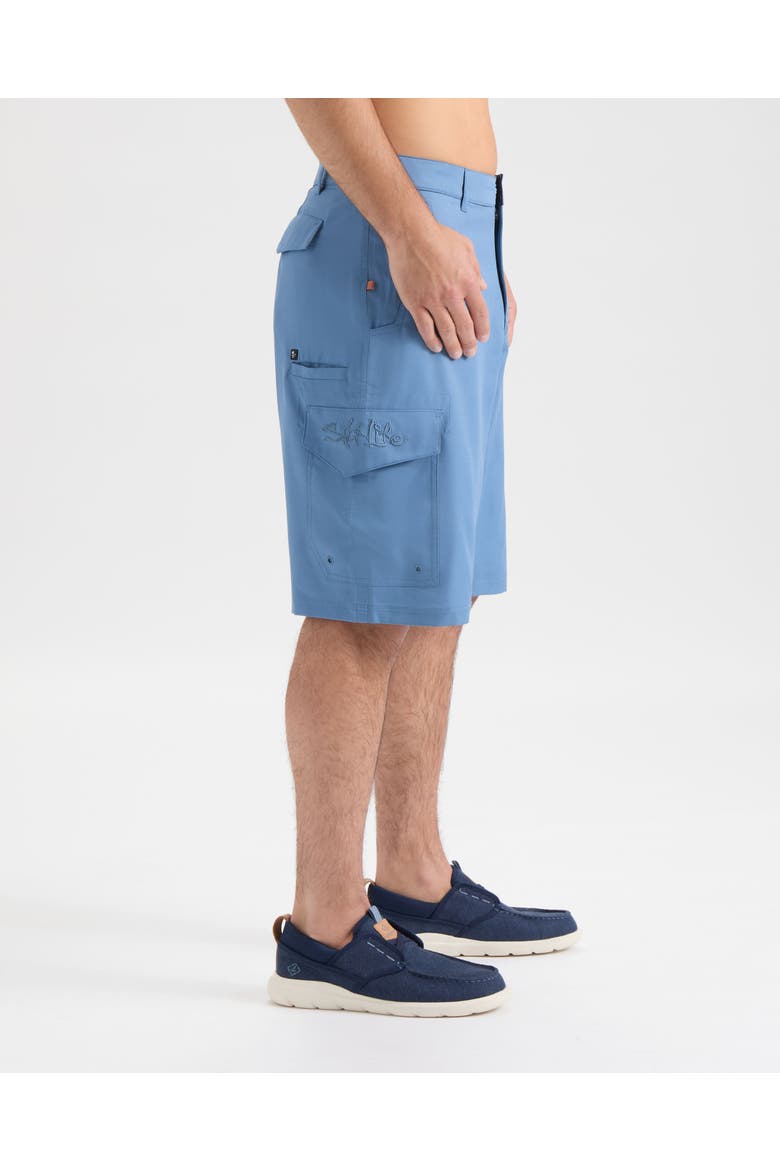 La Vida Hybrid Shorts, Alternate, color, Coastal Blue