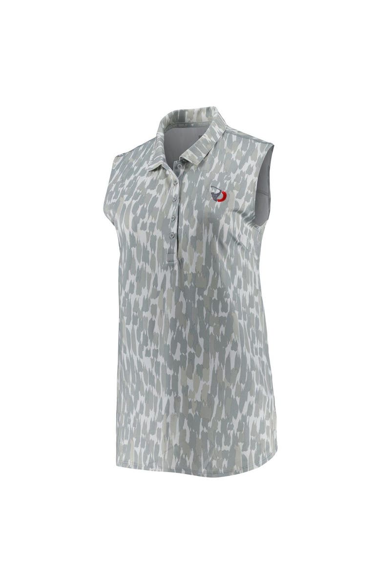 PUMA Women's Puma Gray/White TOUR Championship CLOUDSPUN Three Brush Sleeveless Polo, Alternate, color, 