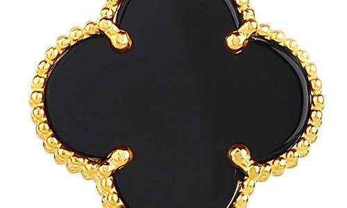 Shymi Clover Pendant Necklace In Brown