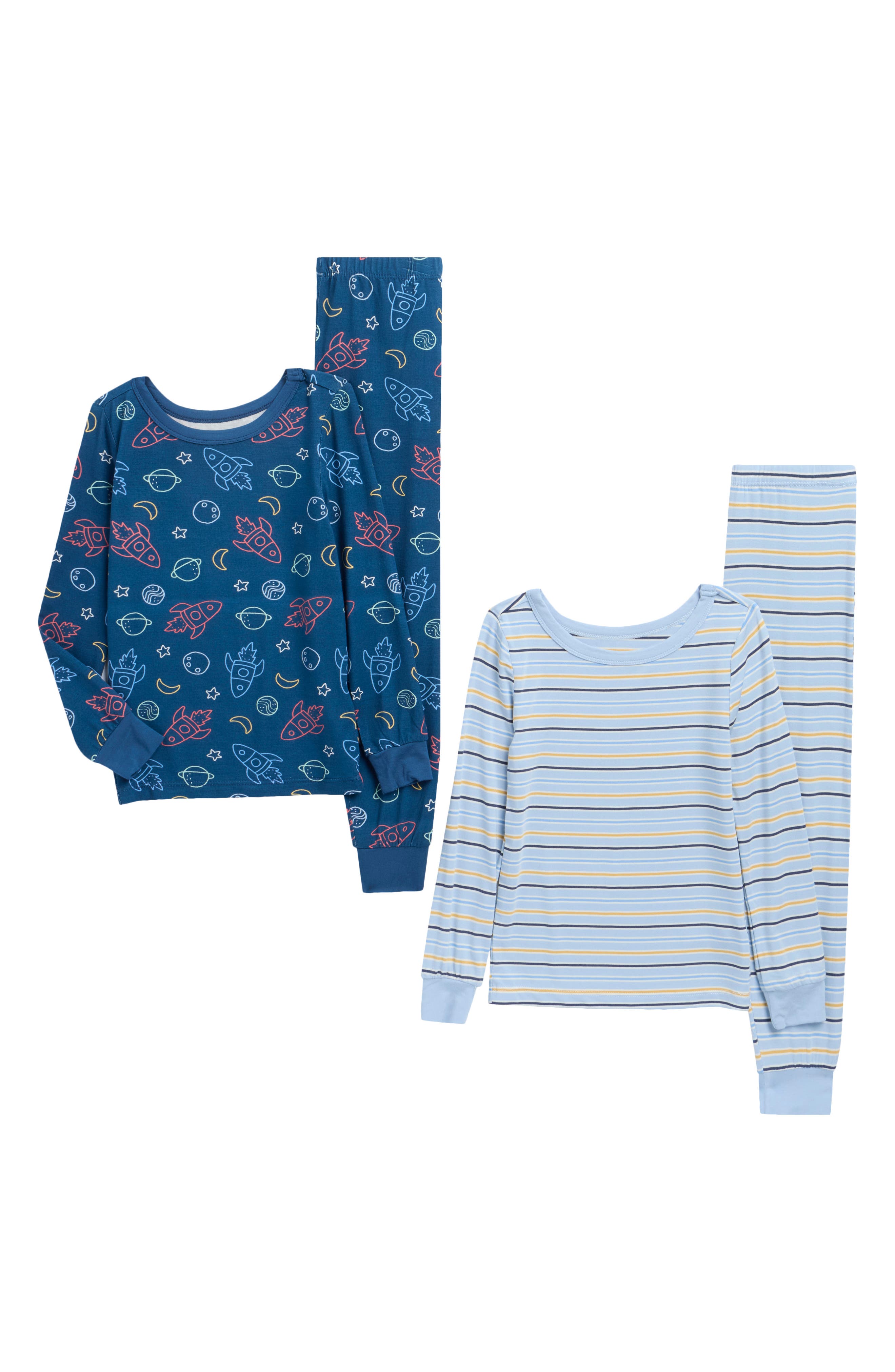 Kids' 4-Piece Space Pajamas Set