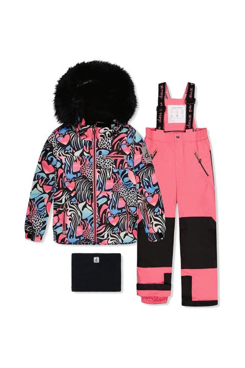 Zebra Play Jacket & Reinforced Pants Two Piece Snowsuit