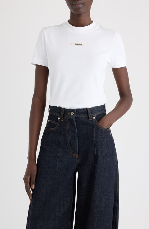 Jacquemus Le T-shirt Gros Grain T-shirt In White