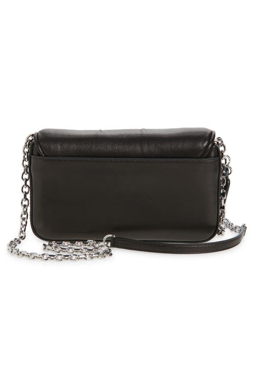 Maison Margiela Glam Slam Leather Wallet On A Chain In Black