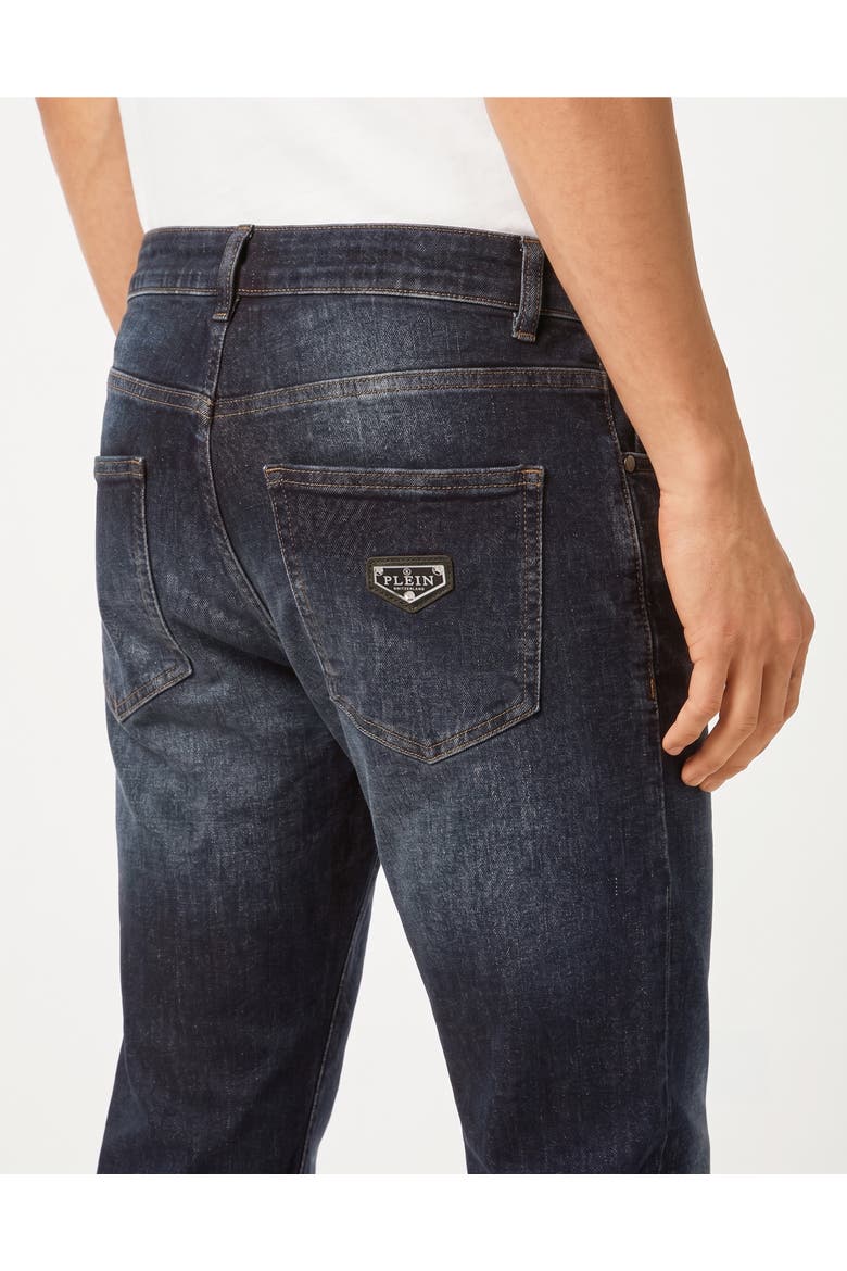 New Tapered Fit Jeans Basic Men, Alternate, color, Blue Storm
