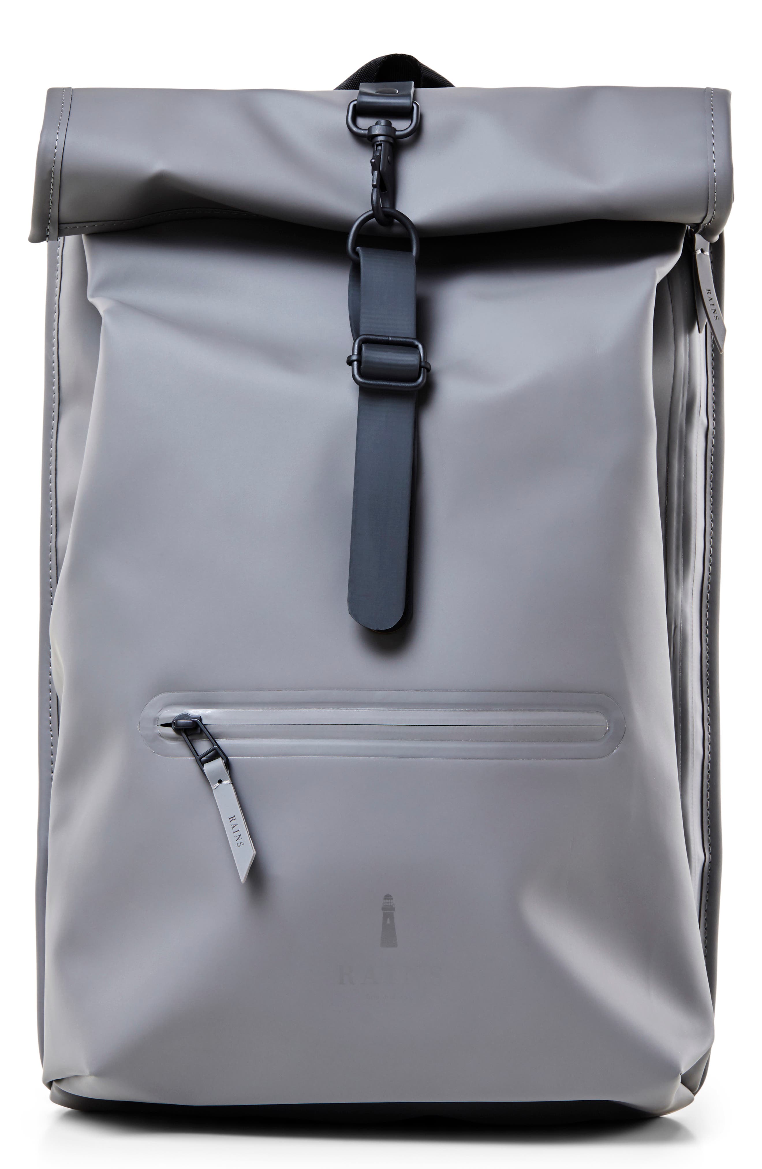 Rains Waterproof Rolltop Backpack, Main, color, 