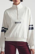 Brooklyn Industries Oversize Half Zip Cotton Sweatshirt