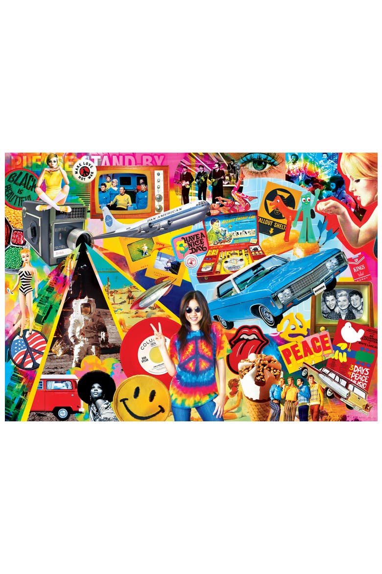 Groovy Times 1000 Piece Jigsaw Puzzle, Alternate, color, Multicolor