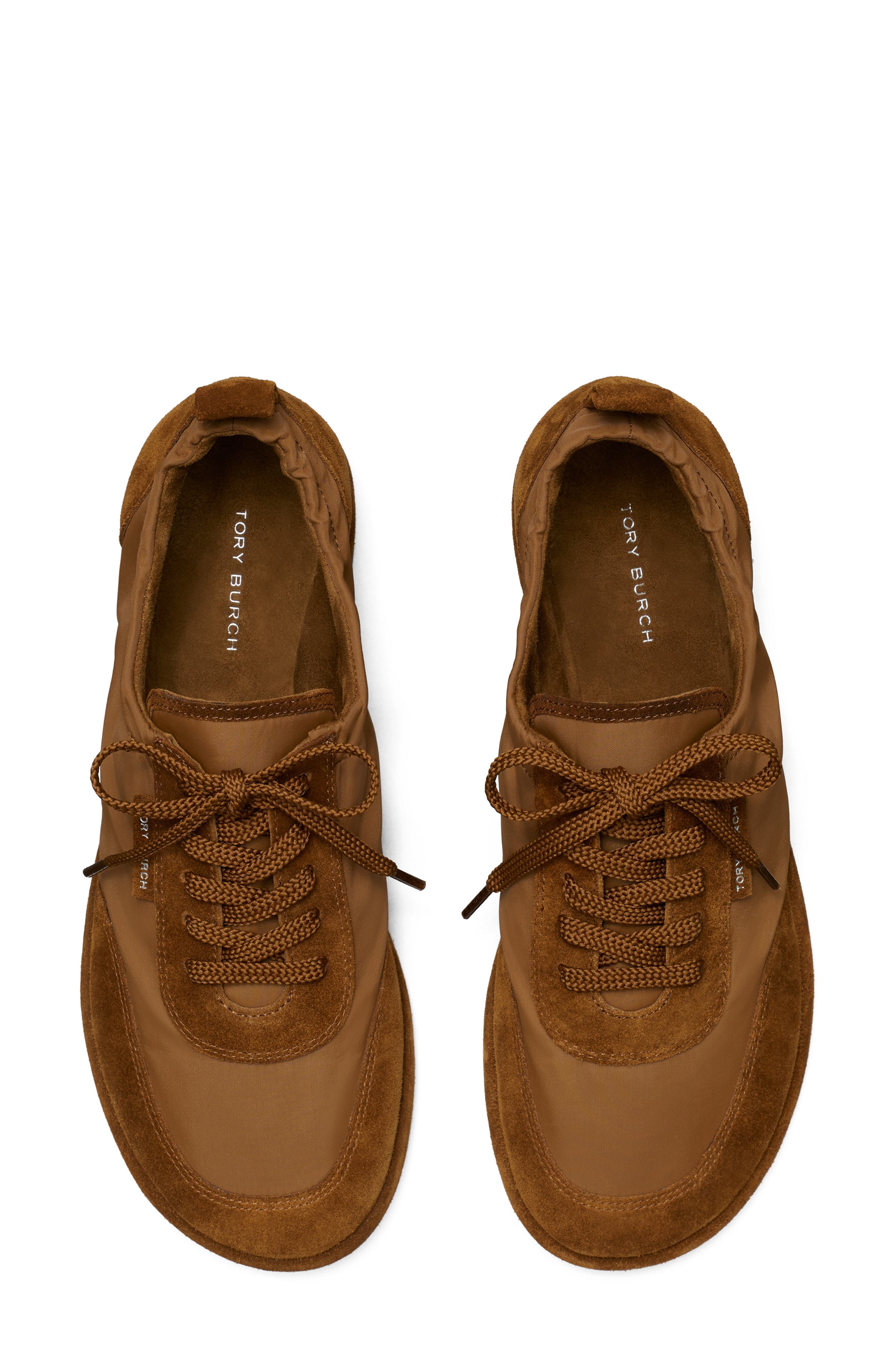 Tory Burch Ballet Sneaker, Alternate, color, Dry Mesa / Cognac Brown