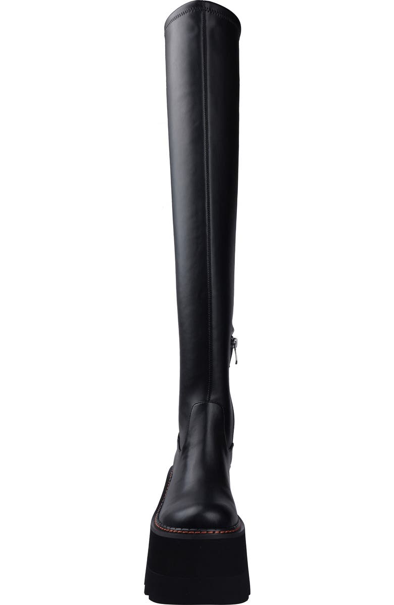 ZIGI Blakely Over the Knee Platform Boot, Alternate, color, Black Faux O