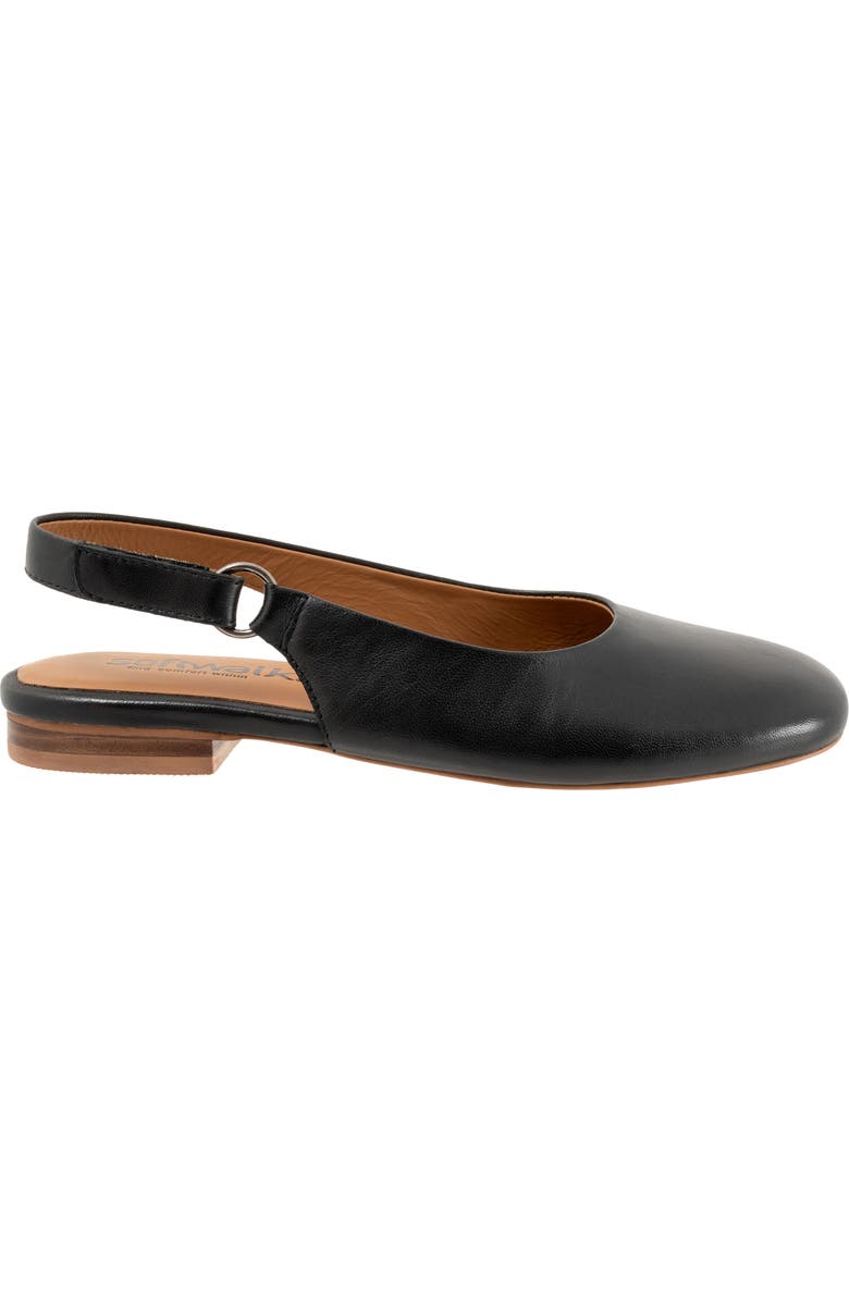 SoftWalk<sup>®</sup> Katy Slingback Flat, Alternate, color, Black